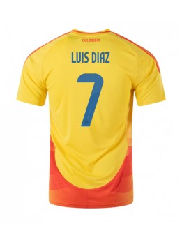 Colombia Luis Diaz #7 Replika Hemmakläder Copa America 2024 Kortärmad